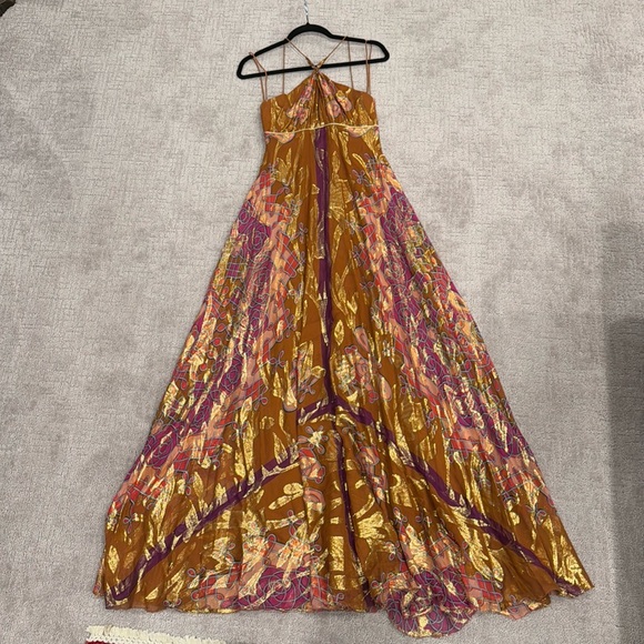 Gold Nicole Miller Gown - Picture 1 of 7
